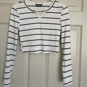 SHEIN | Stripped Long-sleeve Shirt